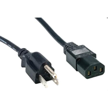 Comprehensive 25ft Standard PC Power Cord-Black PWC-BK-25